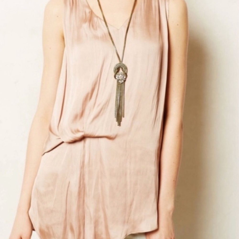 XS Anthropologie Lokoya Tucked Tunic Top By Dolan, Flattering & Versatile